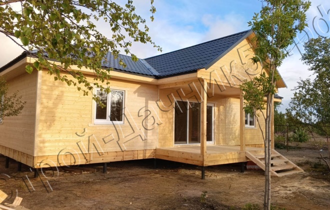 1 Каркасно-щитовой дом Д-11, 13.2x9.5м, 125.4 М², Мурманская область, Печегнский район, село Корзуново (33)